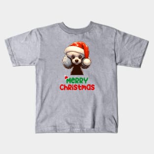 Merry Poodlemas Kids T-Shirt